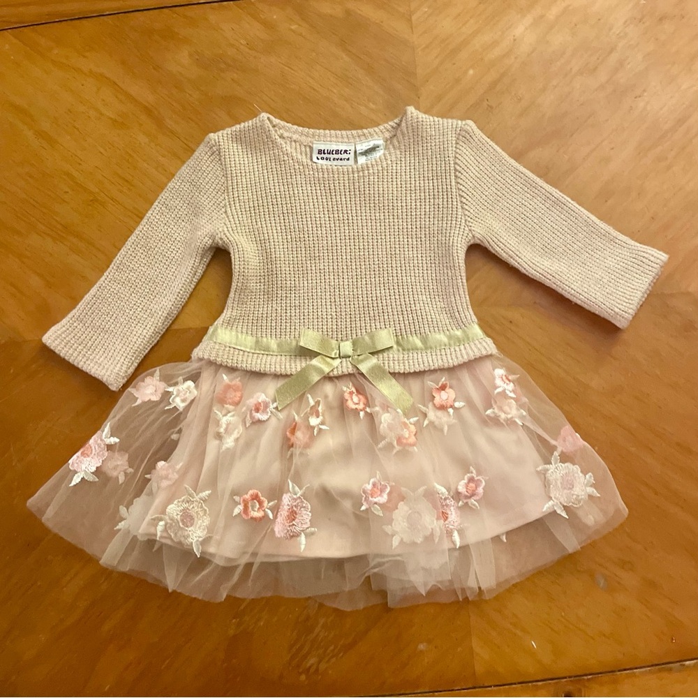 Blueberi Boulevard Cream Knit Top